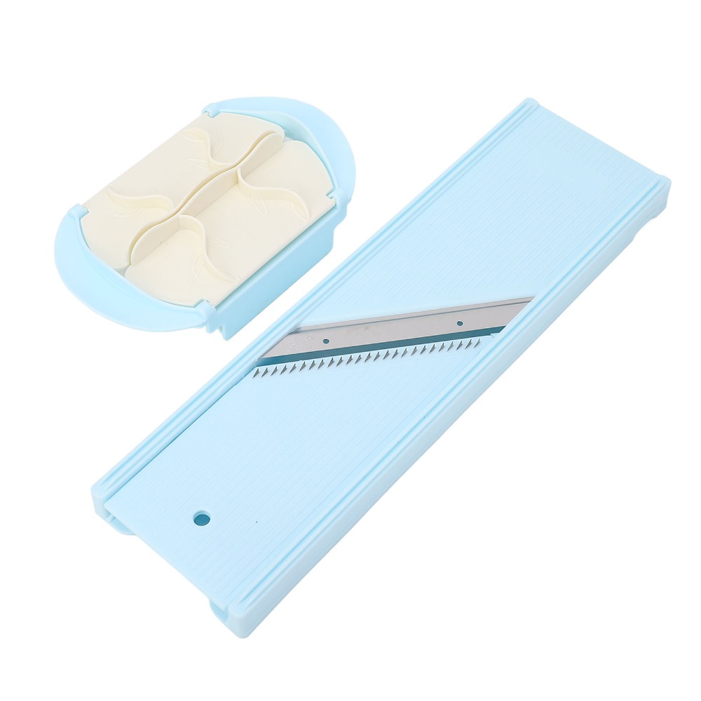 Meal Prep With Potatoes - Plastic Potato Slicing Tool Blue Stainless
