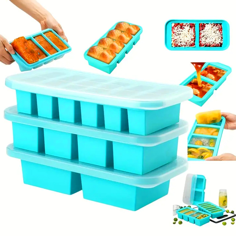 Meal Prep Menu - Silicone Freezing Mold Gift Set, Includes