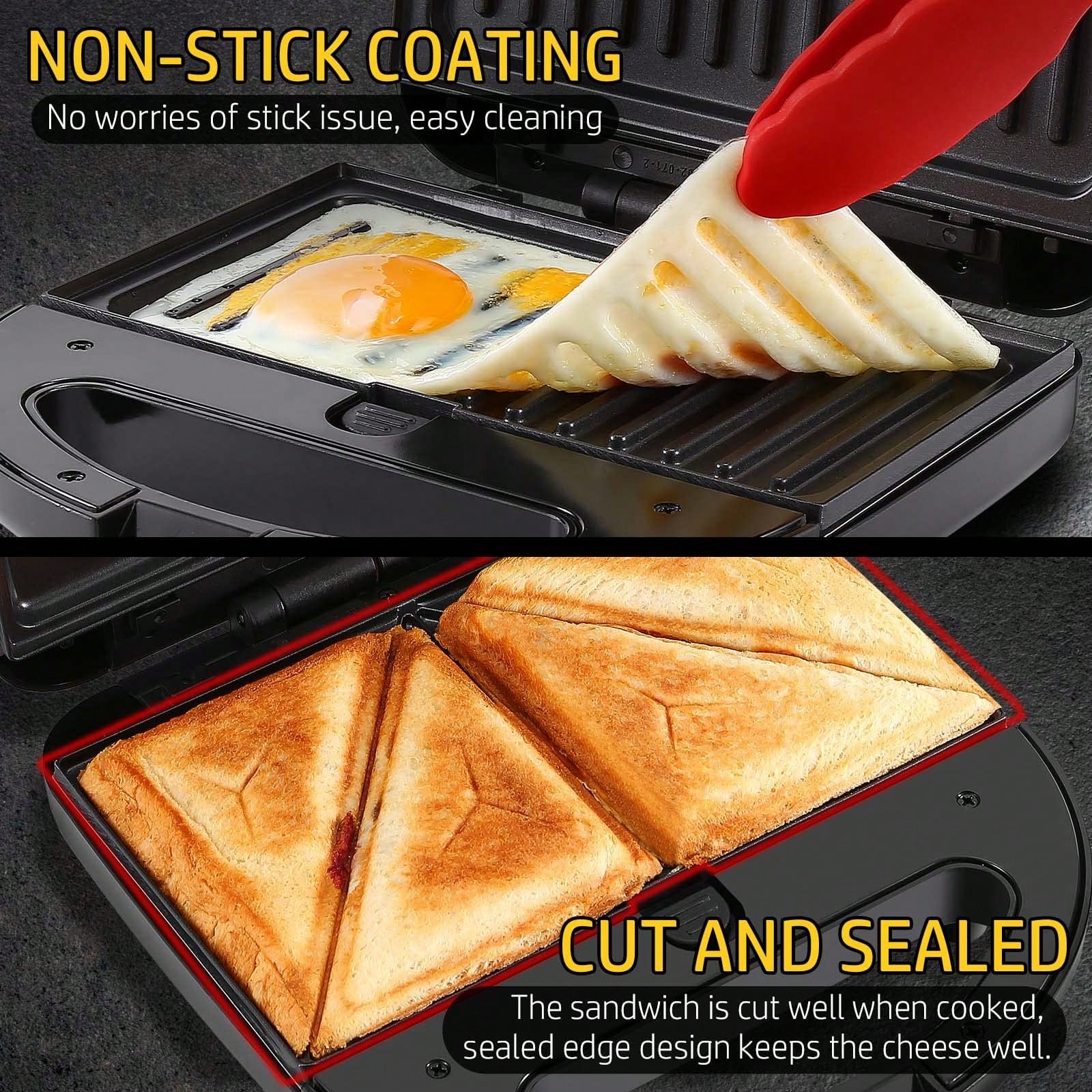 3-In-1 Sandwich Waffle Maker 7 - Breakfast Sandwich Press 评论和价格