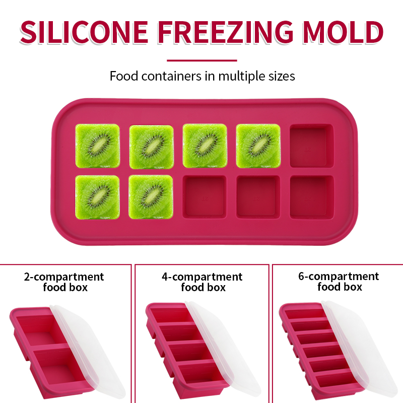 2 Or 3-Piece Silicone Freezer  - Meal Prep Menu 评论和价格