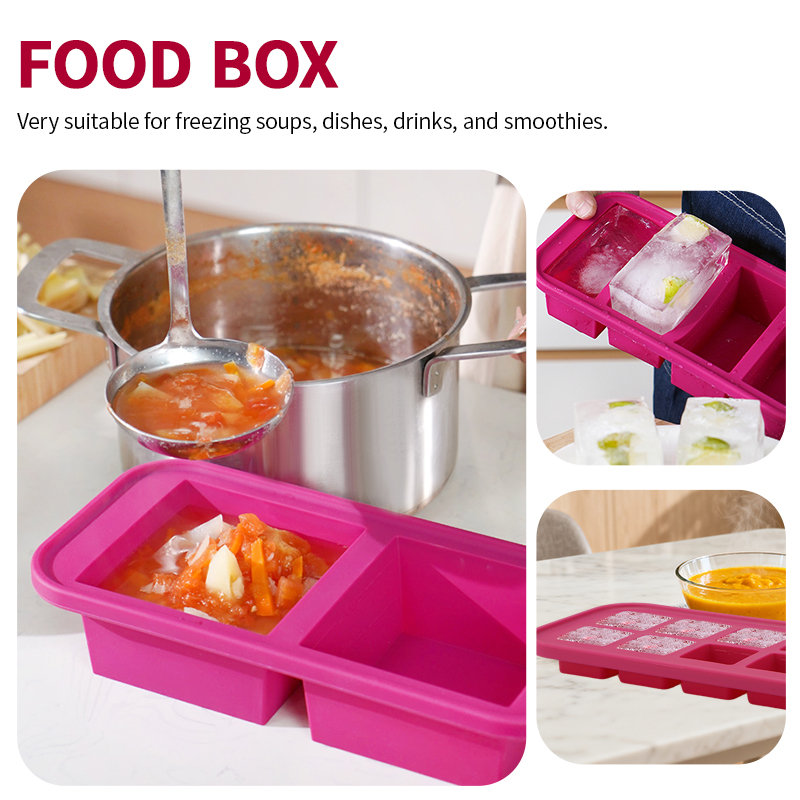 2 Or 3-Piece Silicone Freezer  - Meal Prep Menu 评论和价格