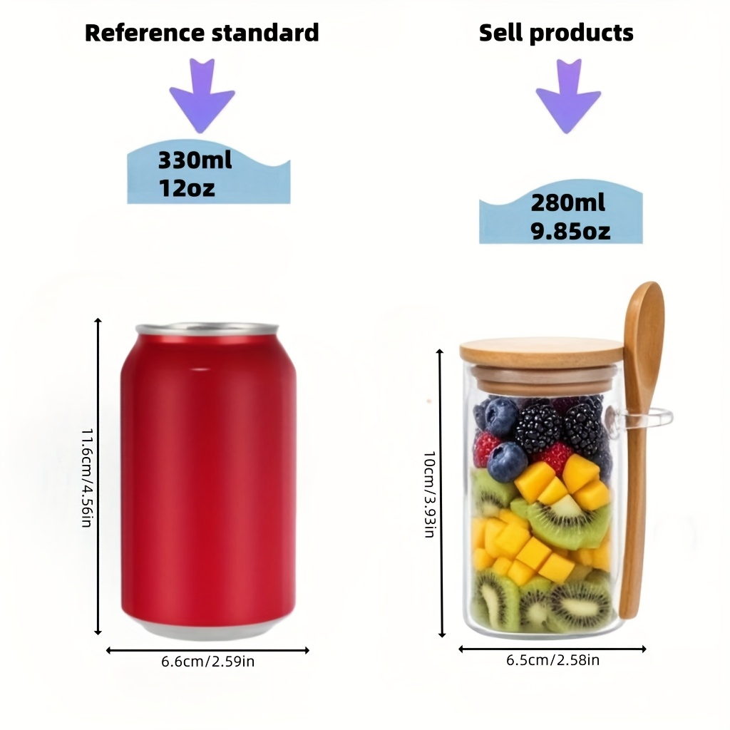 4/8/12Pcs, Oatmeal Breakfast C - Meal Prep Jars With Lids 评论和价格