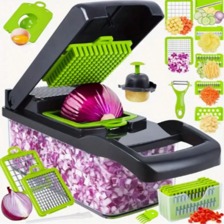 16-Piece Multi-Function Kitche - Meal Prep With Potatoes 评论和价格
