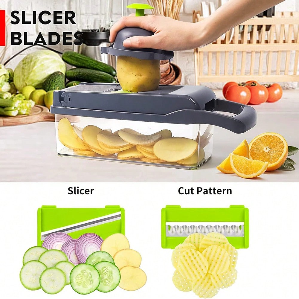16-Piece Multi-Function Kitche - Meal Prep With Potatoes 评论和价格