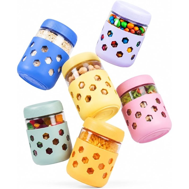 SOFT-Glass Jars With Airtight  - Meal Prep Jars With Lids 评论和价格