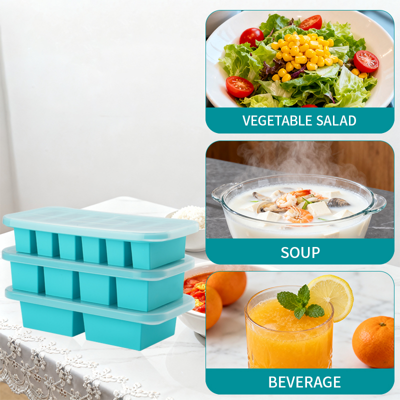 2 or 3-piece Silicone Freezer  - Meal Prep Menu 评论和价格