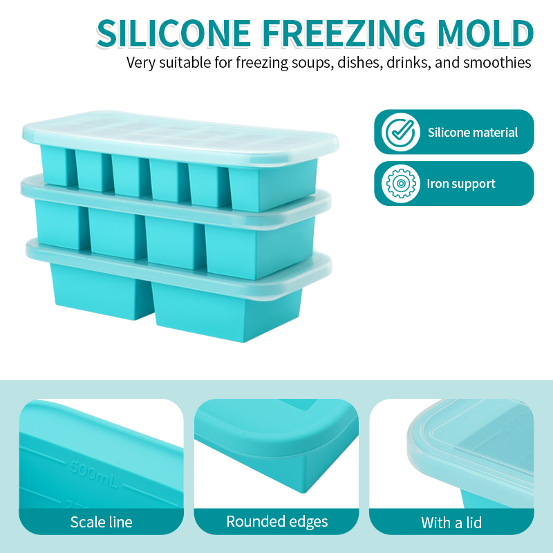 2 or 3-piece Silicone Freezer  - Meal Prep Menu 评论和价格
