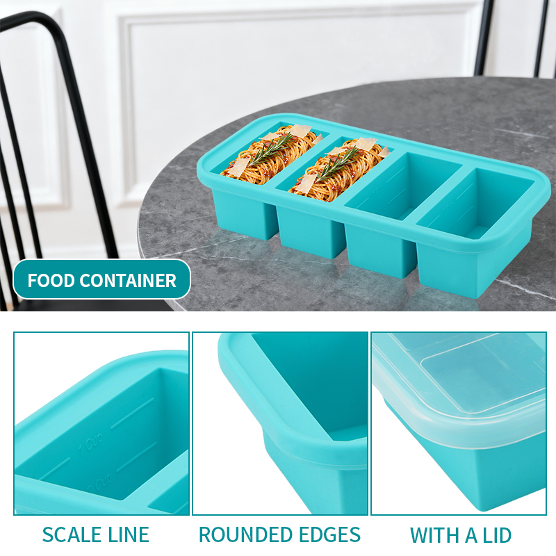 2 or 3-piece Silicone Freezer  - Meal Prep Menu 评论和价格