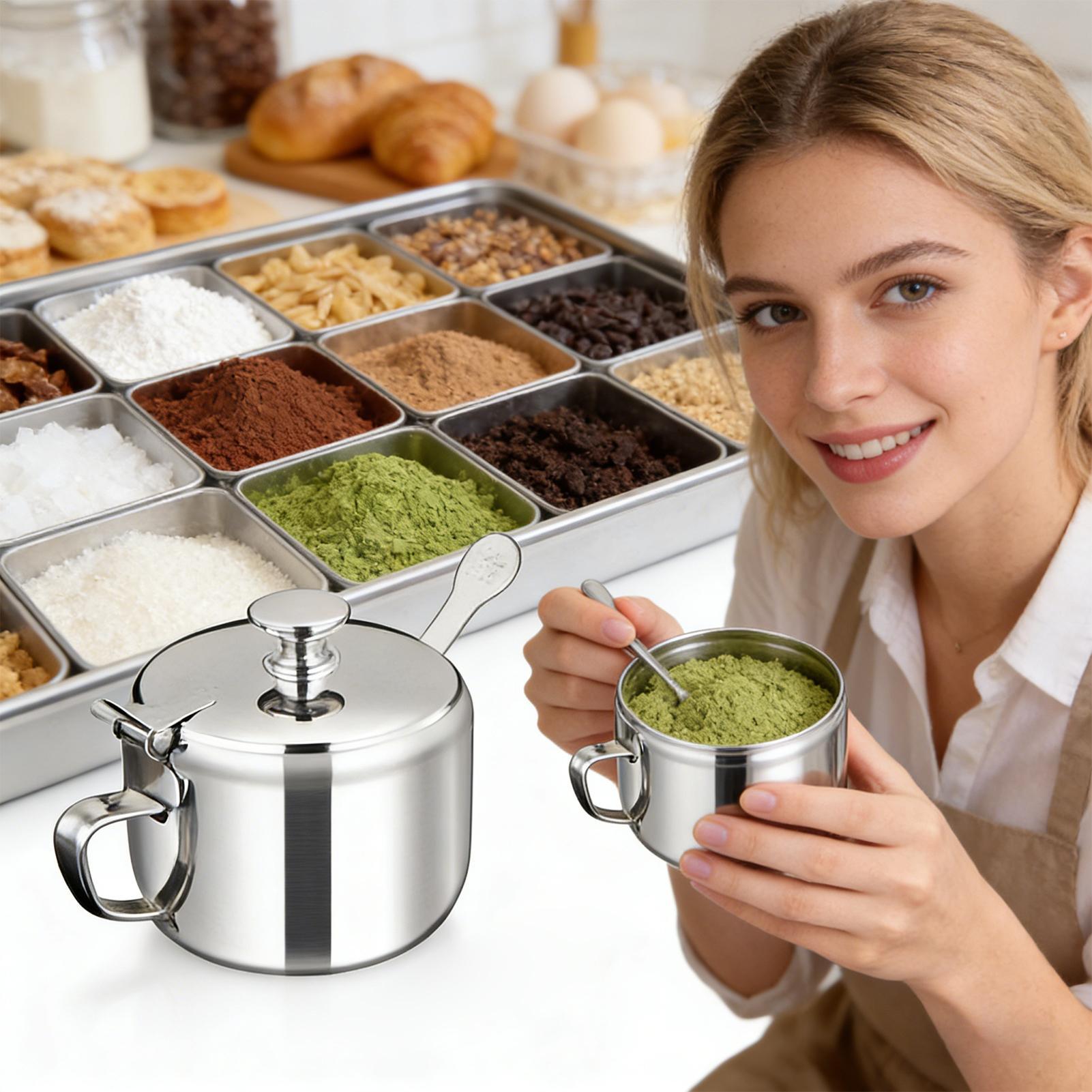 Seasoning Container Counter St - Meal Prep Jars With Lids 评论和价格