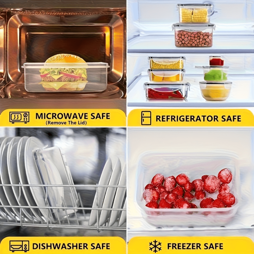 50 Pcs Food Storage Containers - Meal Prep Jars With Lids 评论和价格