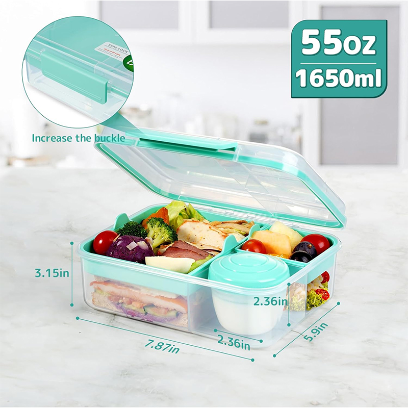 4 Compartment Leakproof Bento  - Meal Prep Menu 评论和价格