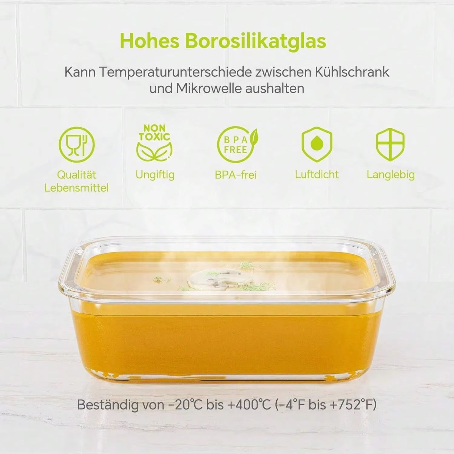 Glass Food Storage Container W - Meal Prep Jars With Lids 评论和价格