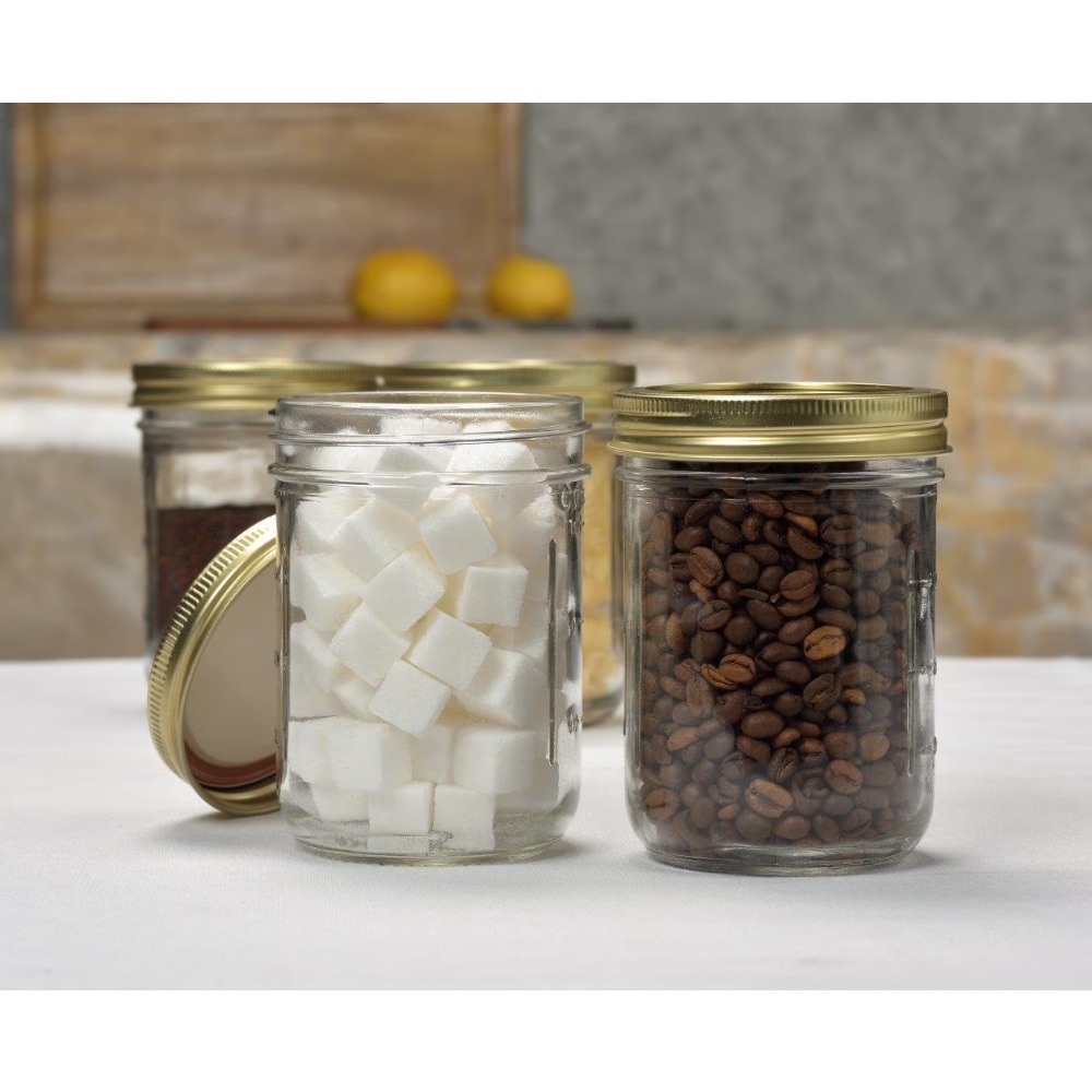 12 Pack 16oz Wide Mouth Glass  - Meal Prep Jars With Lids 评论和价格
