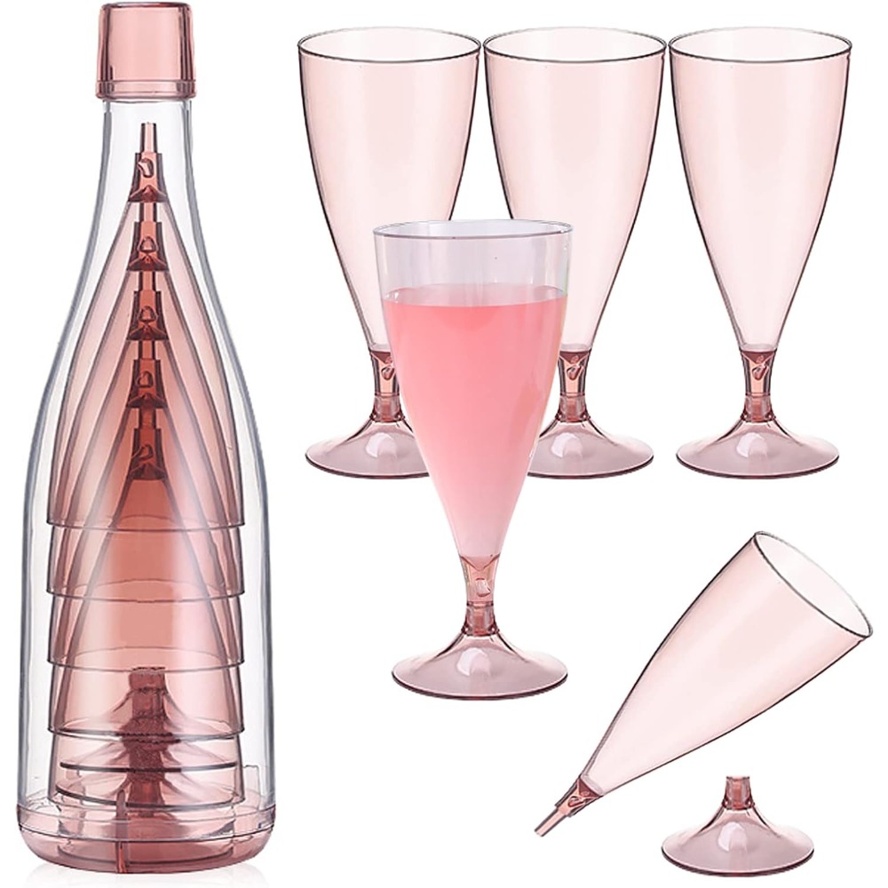 New Plastic Foldable Champagne - Glass Container Set 评论和价格