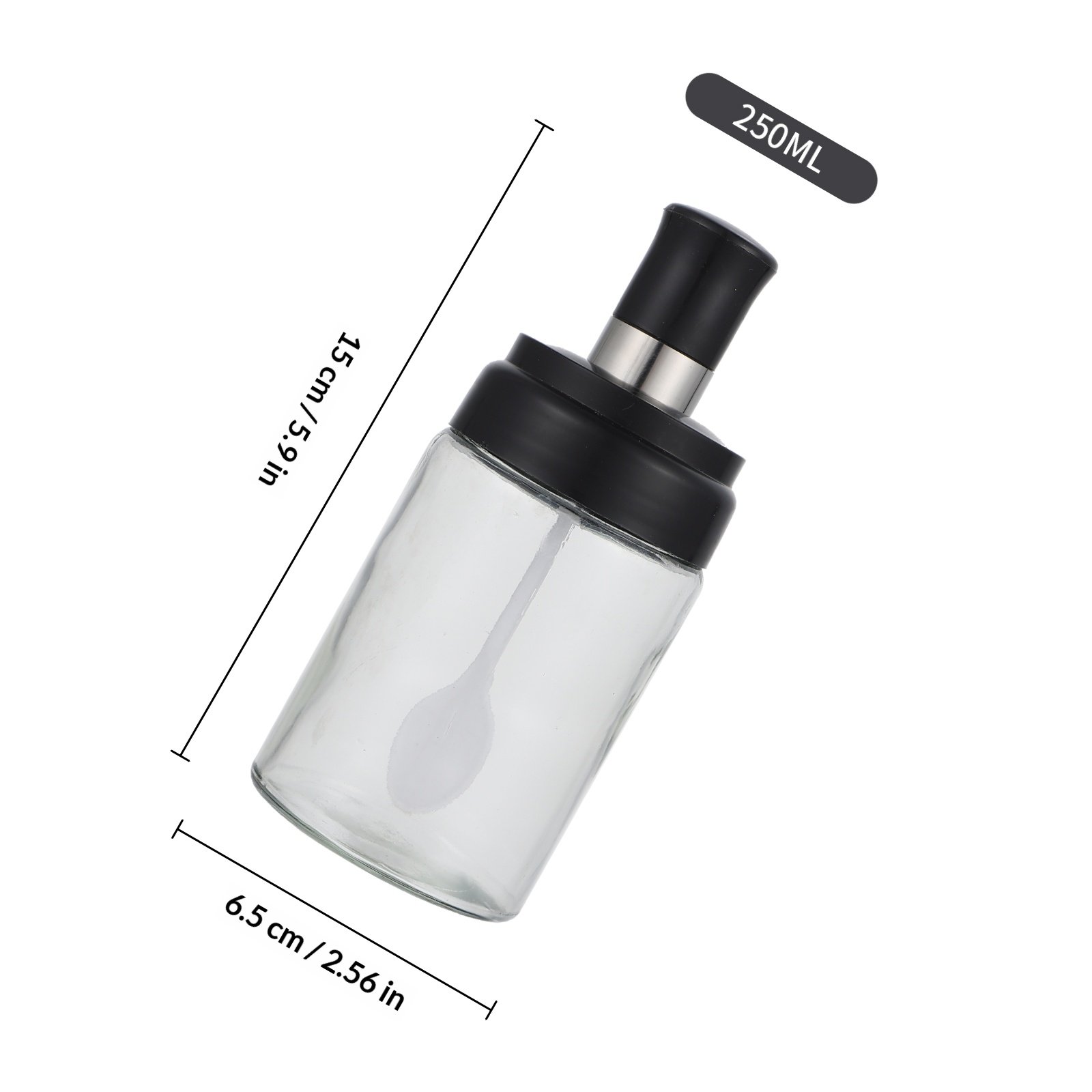 4Pcs Glass Spice Jar with Spoo - Meal Prep Jars With Lids 评论和价格