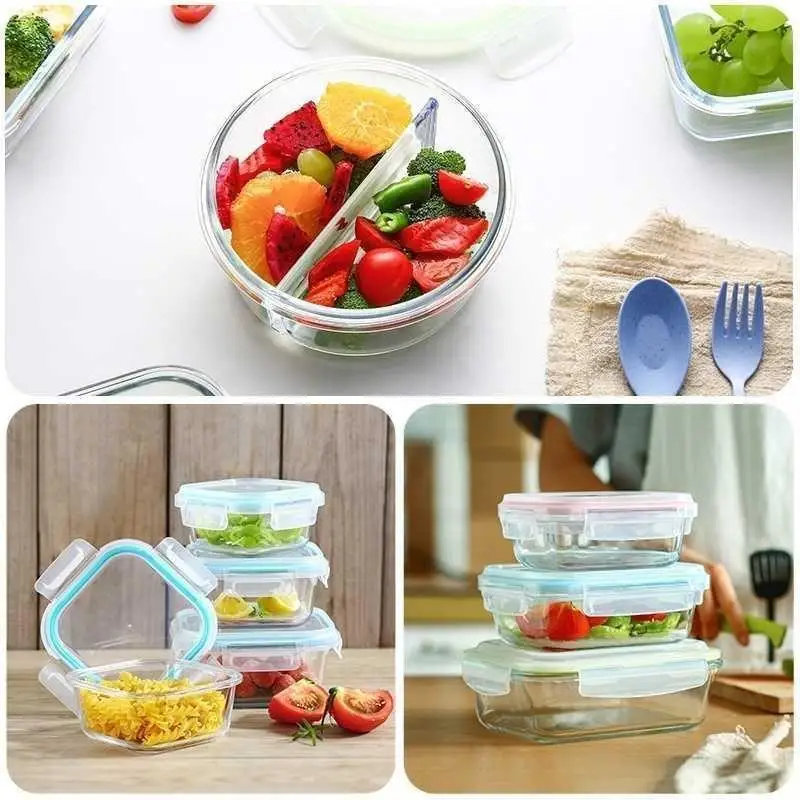 Pyrex Microwave Safe Lunch Box - Glass Container Set 评论和价格