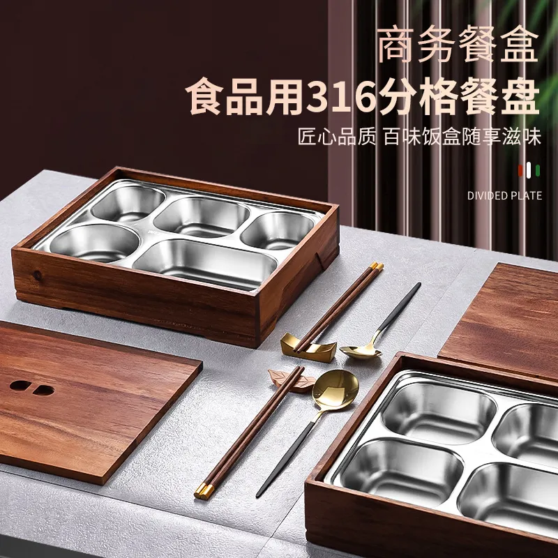 Black Walnut Bento Box with Di - Meal Prep Japanese Food 评论和价格