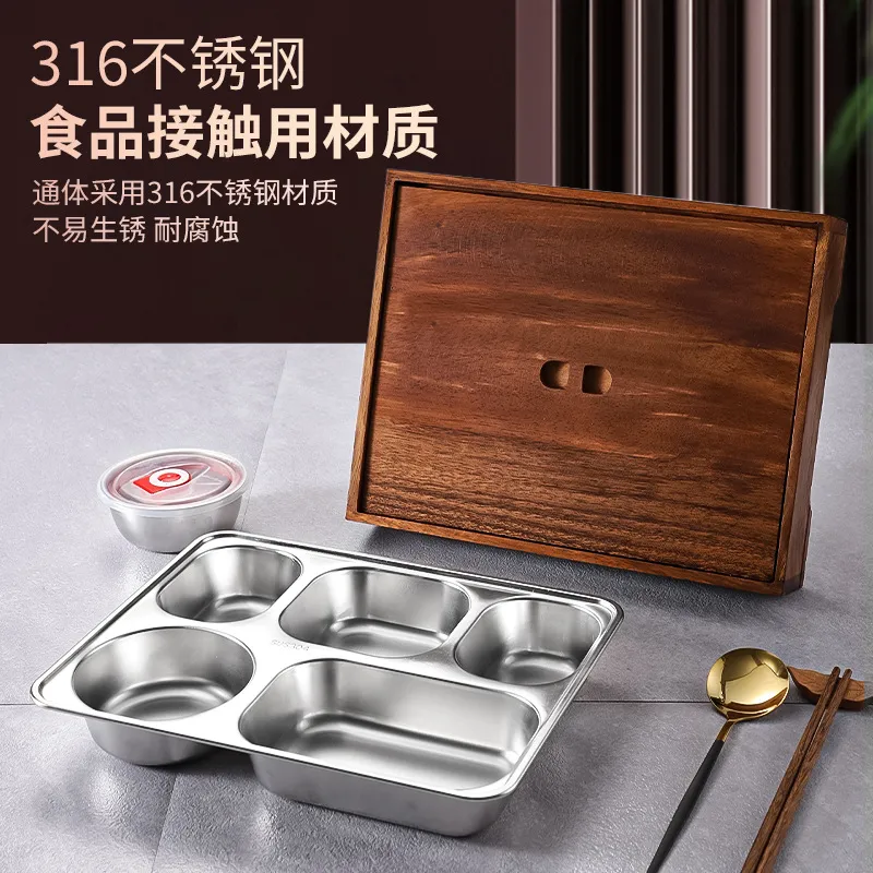 Black Walnut Bento Box with Di - Meal Prep Japanese Food 评论和价格
