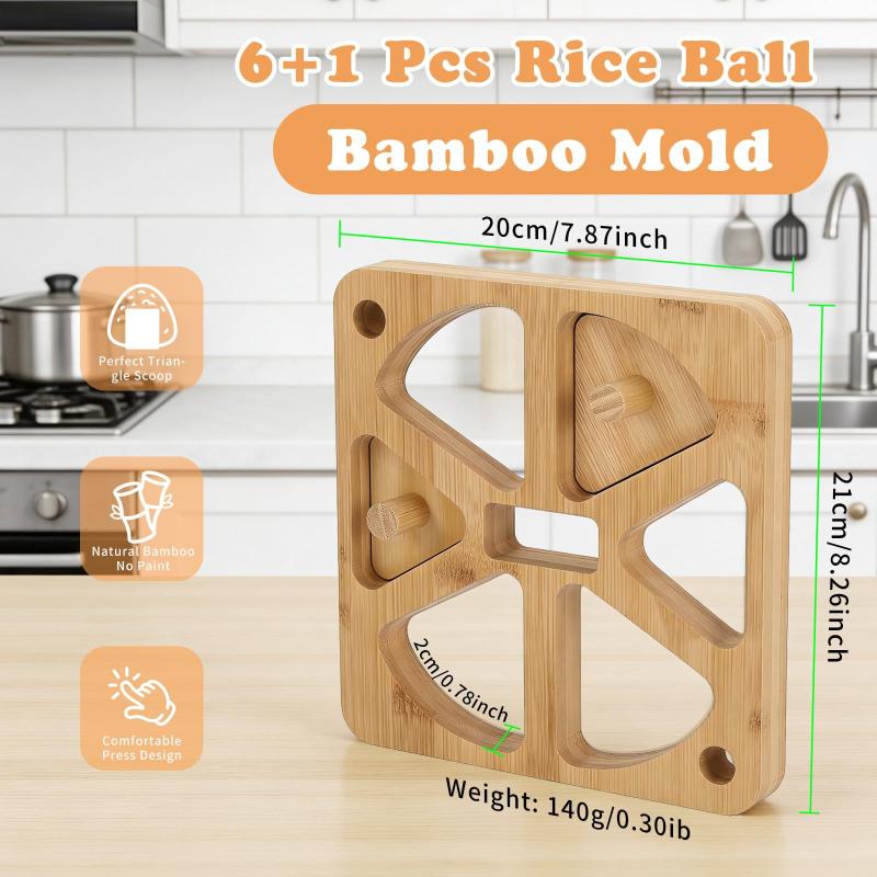 Wooden Onigiri Rice Ball Mold  - Meal Prep Japanese 评论和价格