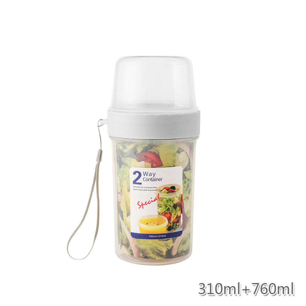 Double Layer Leakproof Food Ca - Meal Prep Jars With Lids 评论和价格